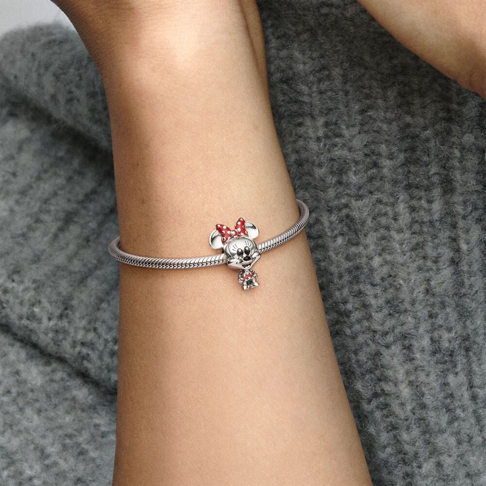 Pandora Bedel Disney, Minnie gepunktetes Kleid und Schleife