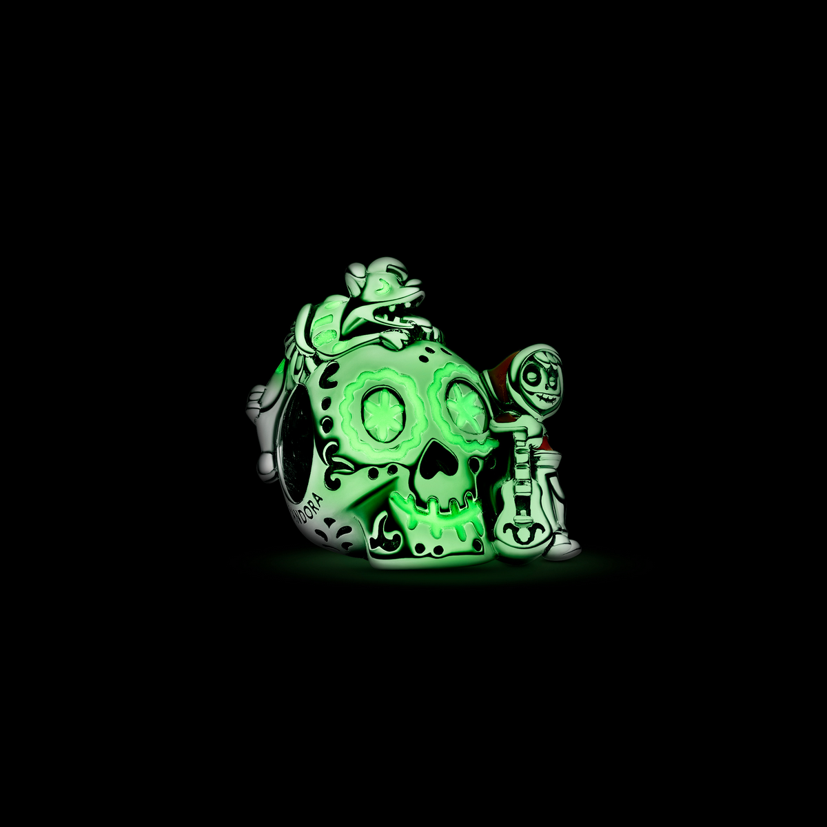 Pandora-Bedel Disney Pixar Coco Miguel & Dante Skull Glow-in-the-Dark