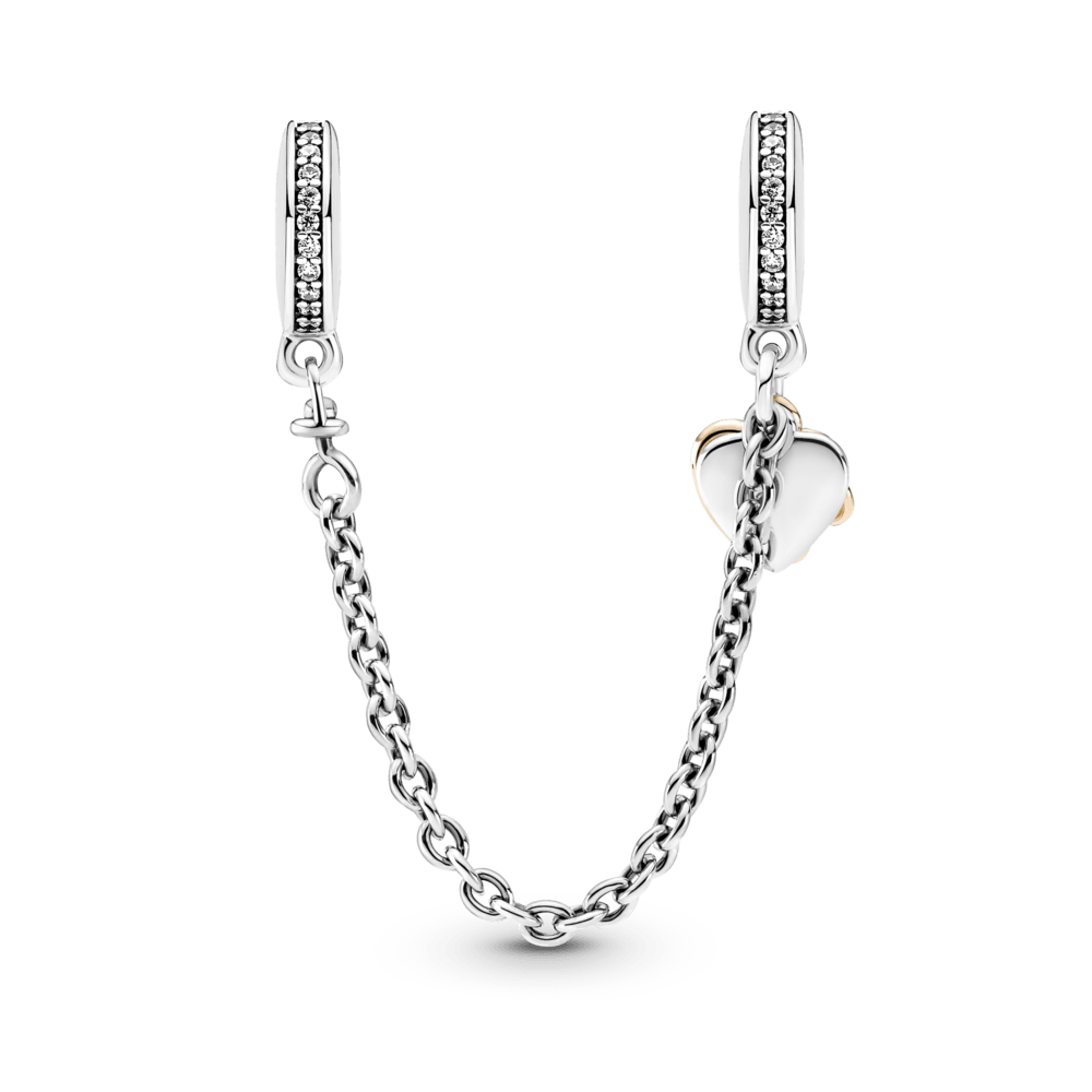 Familien- und Herzmotiv Sicherheitskette Amulett