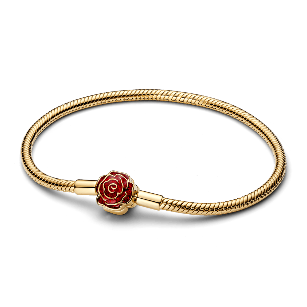 Mr. Hassam Die Schöne und das Biest Magische Rose Schlangen-Gliederarmband