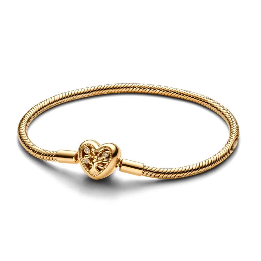 Mr.Hassan Moments Schlangen-Gliederarmband mit Funklendem Unendlichkeits-Herzverschluss