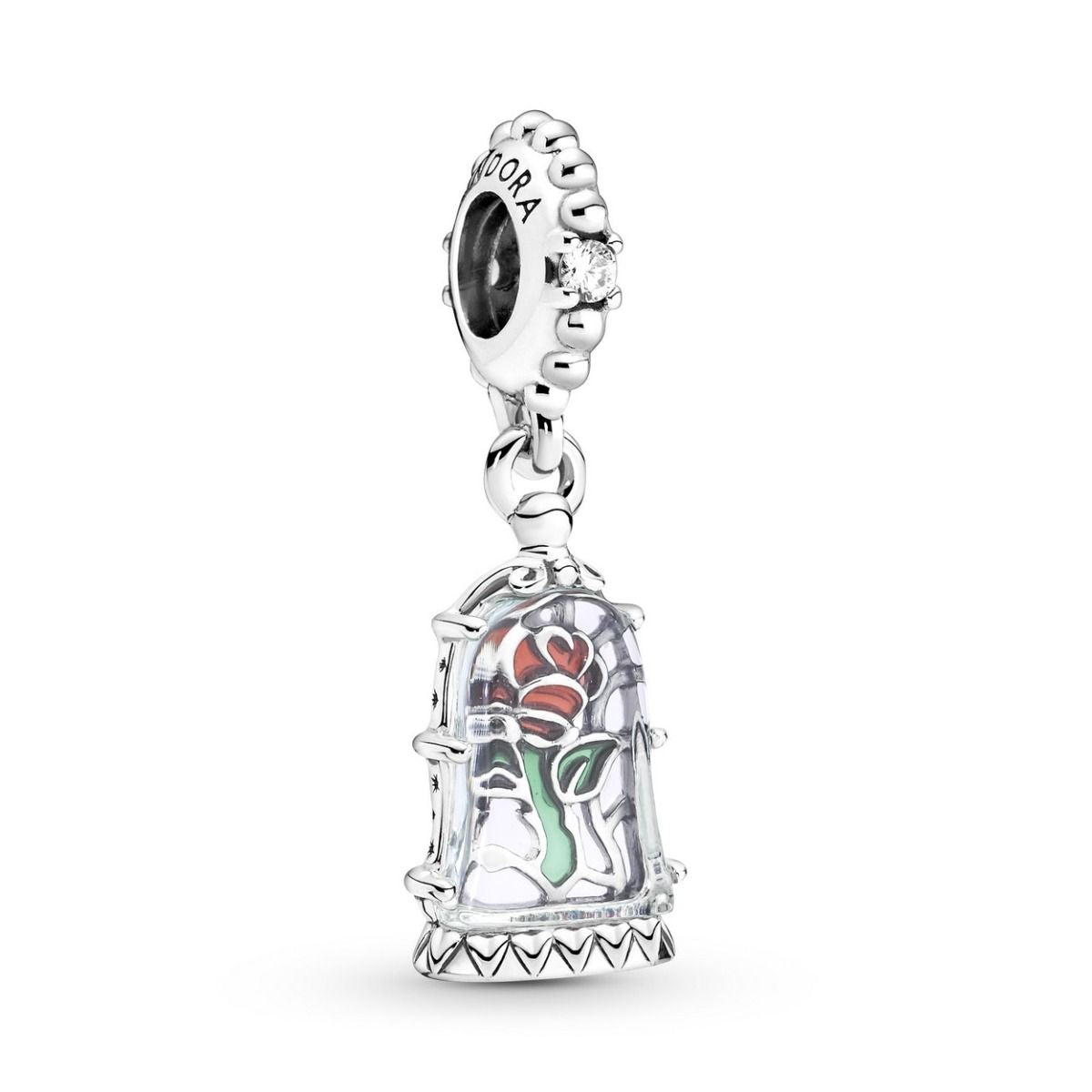 Beauty and the Beast Enchanted Rose Hanging Charm 790024C01
