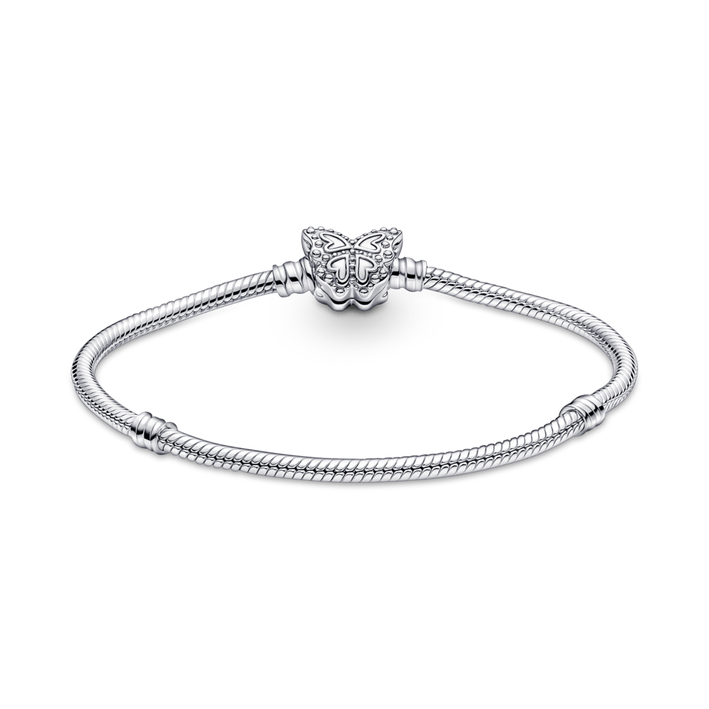 Mr. Hassan Moments Schlangen-Gliederarmband mit Schmetterling-Verschluss