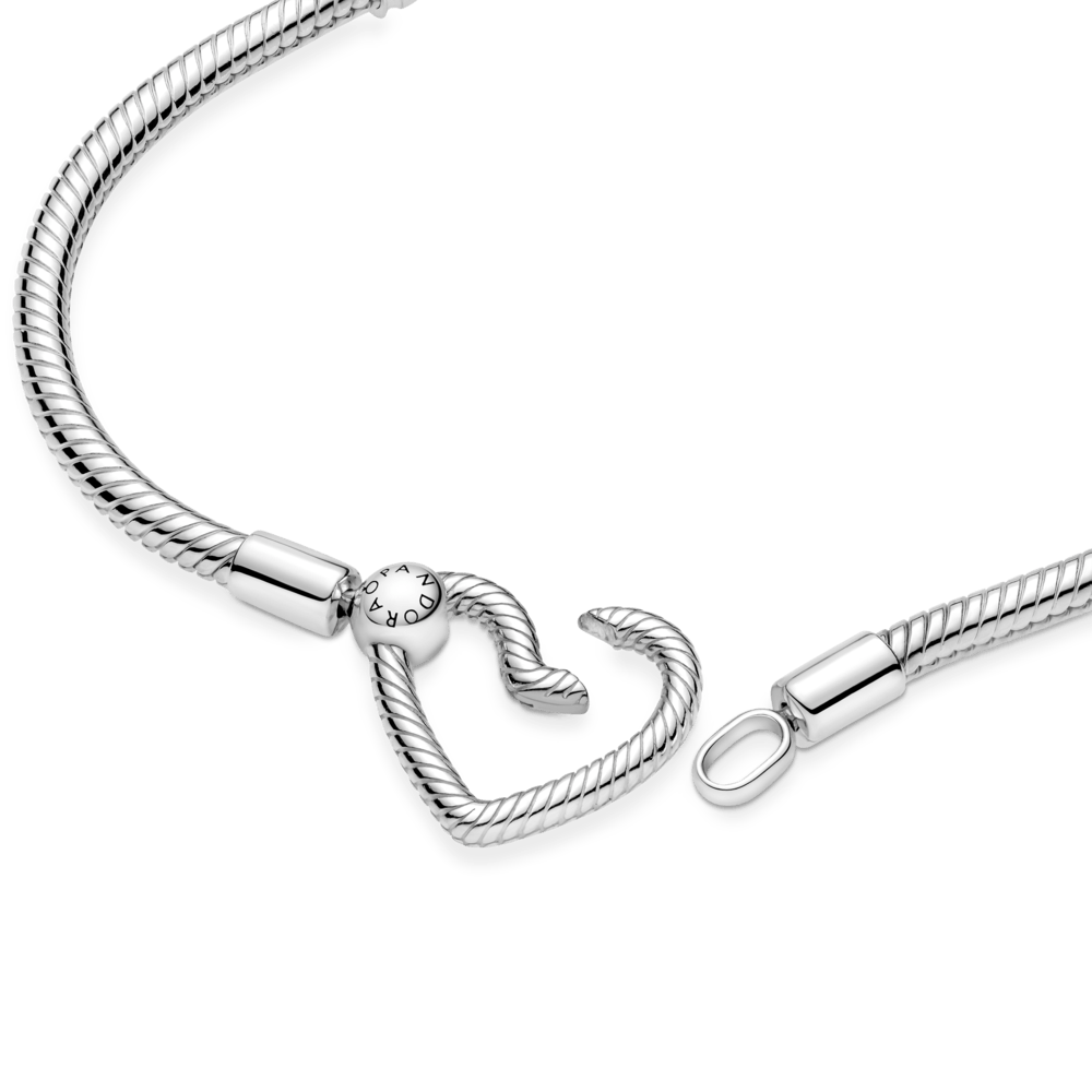 Mr. Moments Herzverschluss Schlangen-Gliederarmband