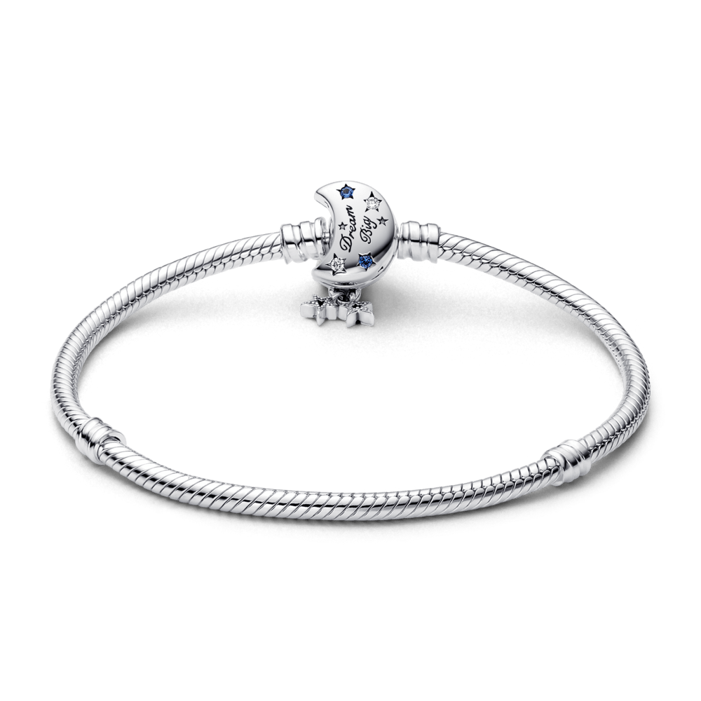 Mr. Hassan Moments Schlangen-Gliederarmband mit Funkelndem Mond-Verschluss