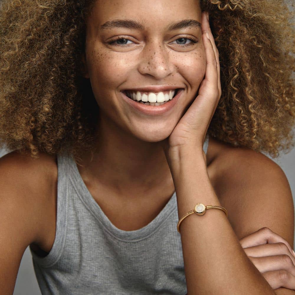 Mr. Hassan Funkelndes Crown O Schlangen-Gliederarmband