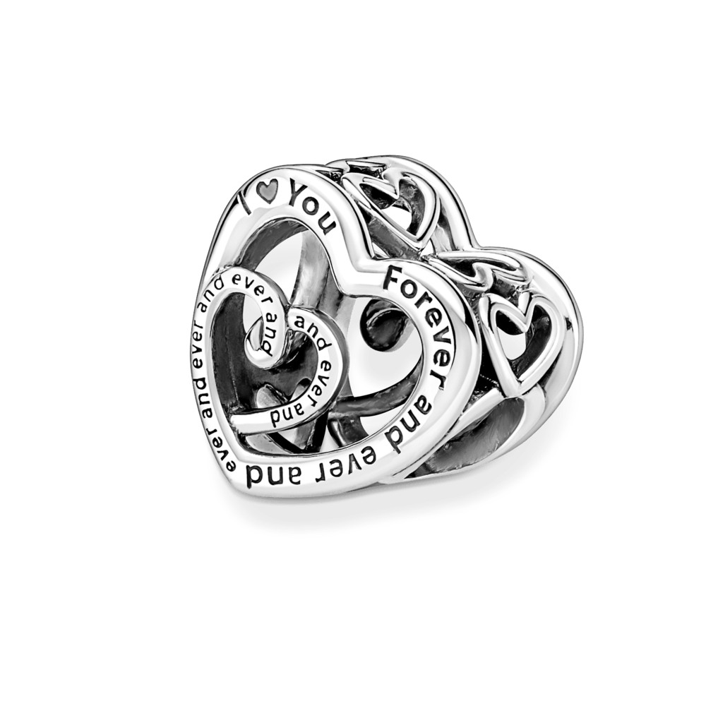 Intertwined Infinity Hearts Bead