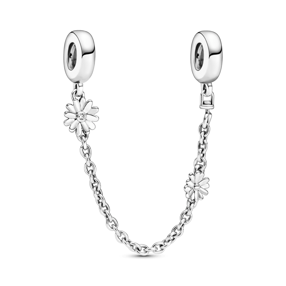 Amulett mit Sicherheitskettchen und Margeritenmuster