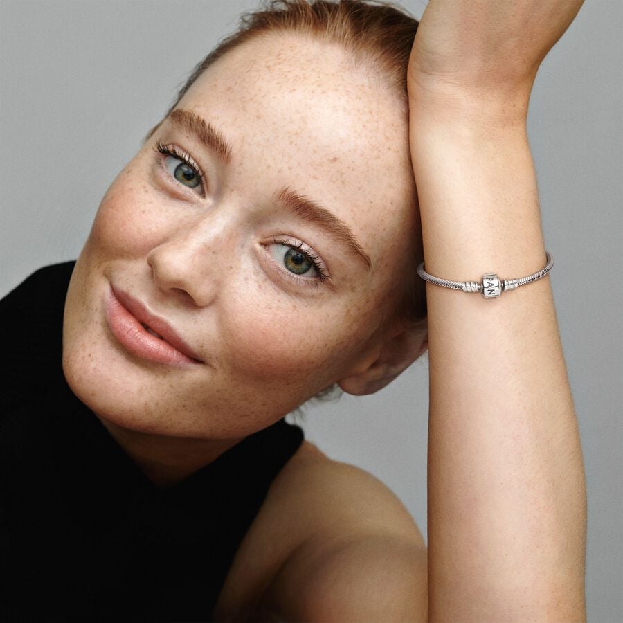 Mr. Hassan Verspieltes Zylinder-Verschluss Schlangen-Gliederarmband