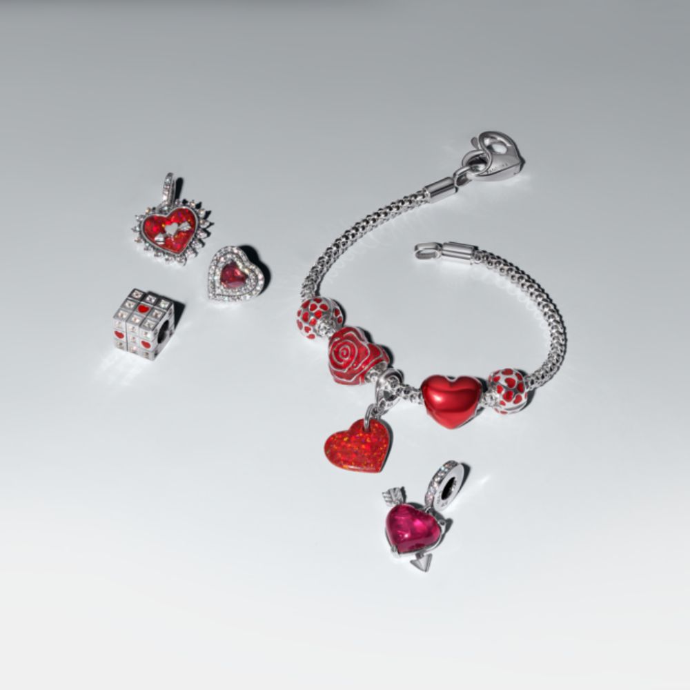 Kabantis Opal Bead 'Rote Herz'