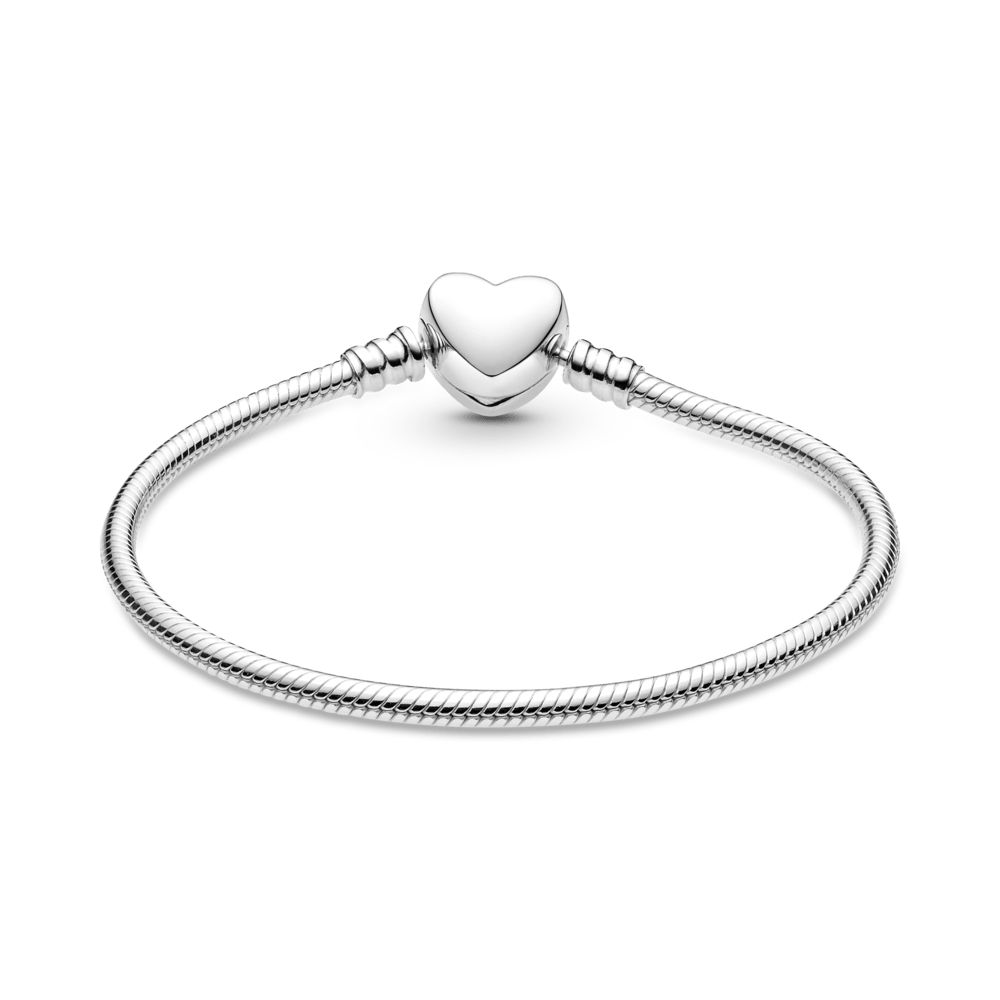 Mr. Hassan Moments gravierbarer Herz-Verschluss Schlangen-Gliederarmband