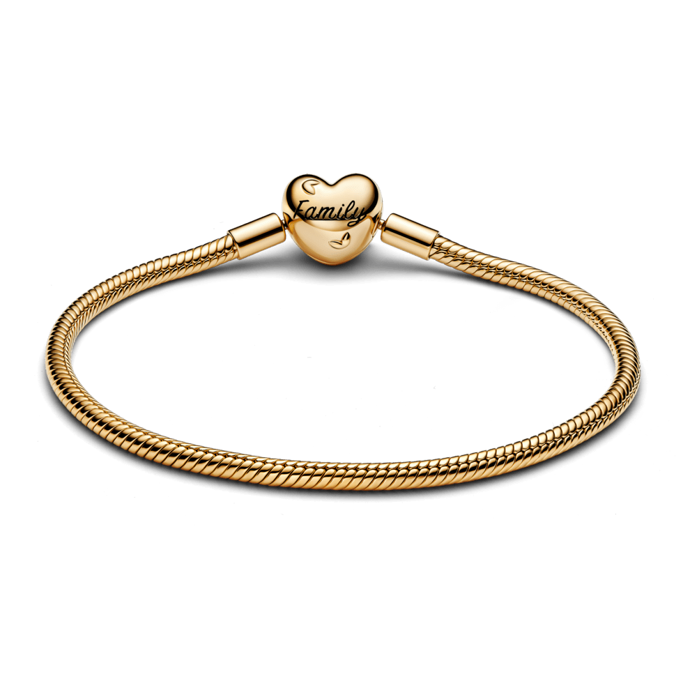 Mr.Hassan Moments Schlangen-Gliederarmband mit Funklendem Unendlichkeits-Herzverschluss