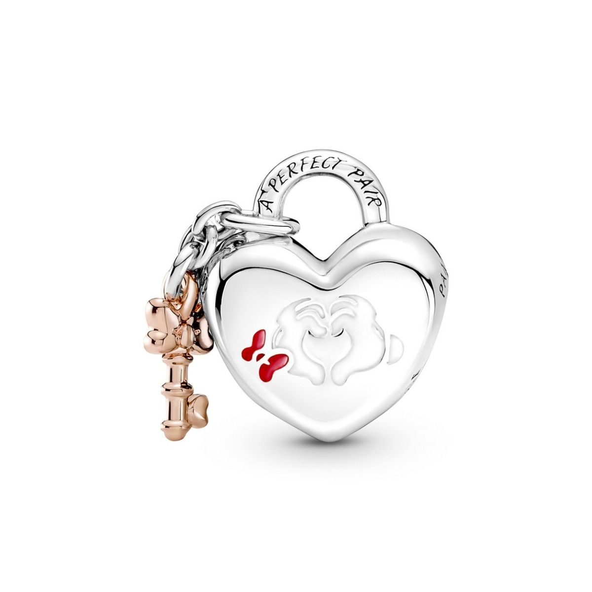 Pandora Disney Mickey Mouse & Minnie Mouse Vorhängeschloss-Charm