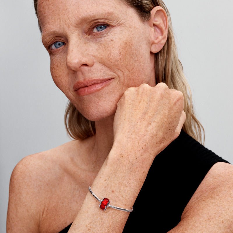 Murano-Glas-Amulett Weihnachtszauber