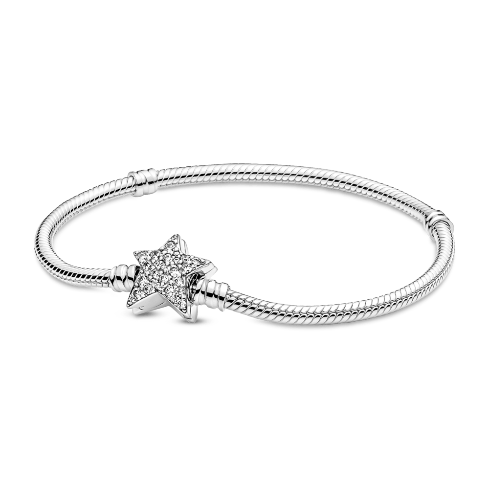 Mr. Hassan Moments asymmetrischer Stern-Verschluss Schlangen-Gliederarmband