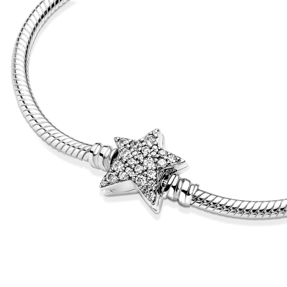 Mr. Hassan Moments asymmetrischer Stern-Verschluss Schlangen-Gliederarmband