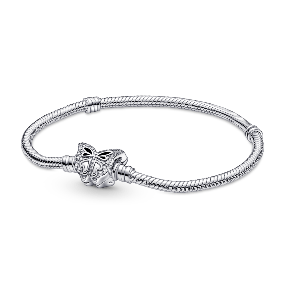 Mr. Hassan Moments Schlangen-Gliederarmband mit Schmetterling-Verschluss