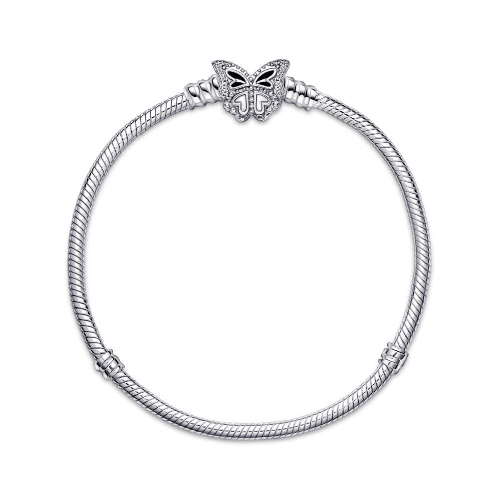 Mr. Hassan Moments Schlangen-Gliederarmband mit Schmetterling-Verschluss