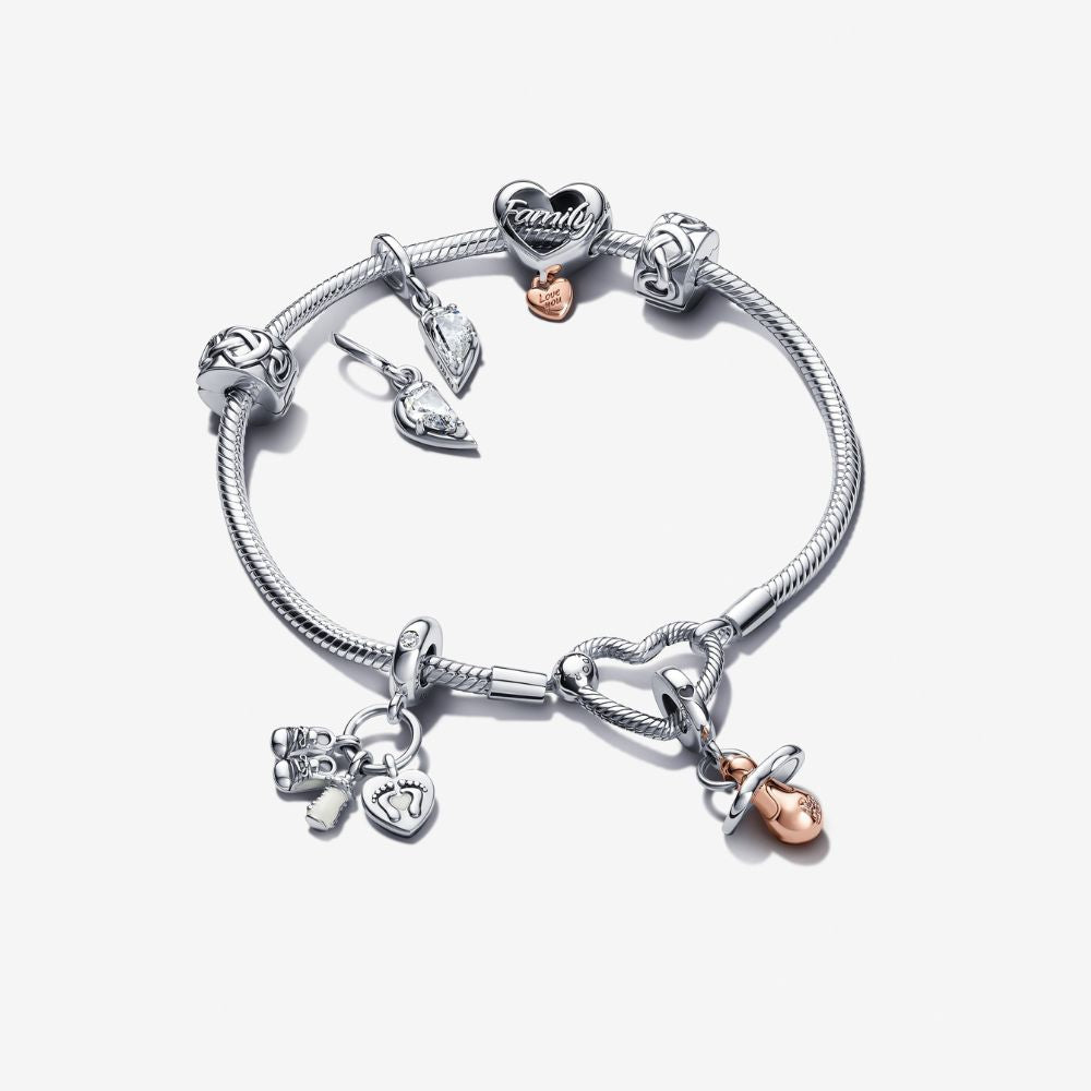 Mr. Moments Herzverschluss Schlangen-Gliederarmband