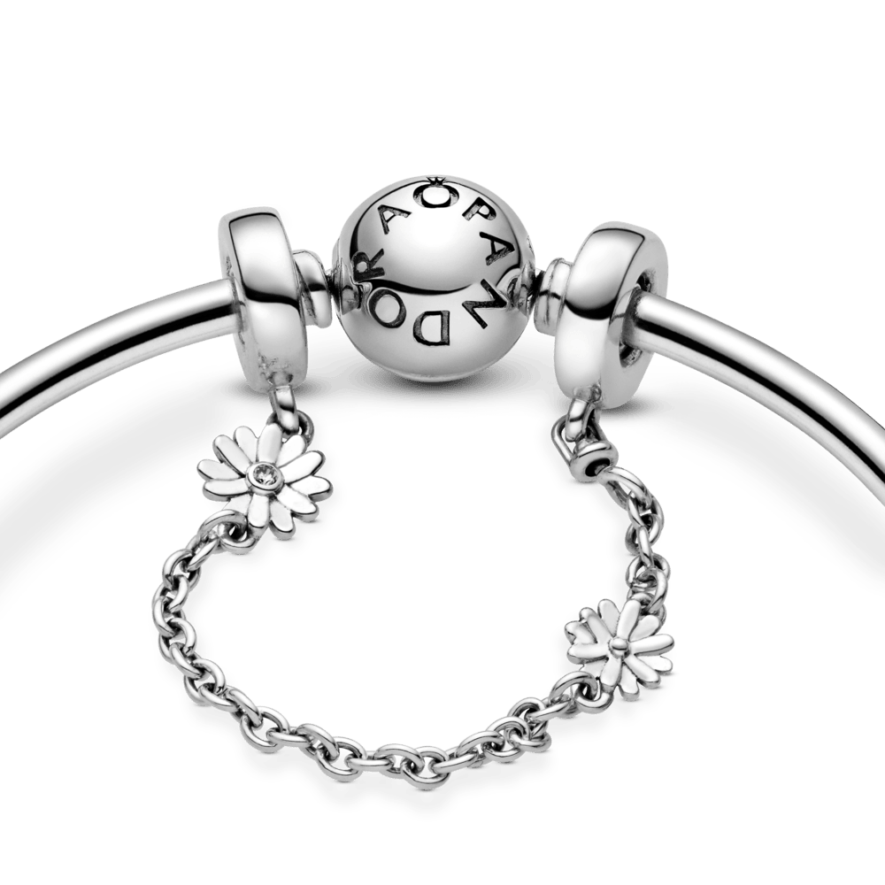 Amulett mit Sicherheitskettchen und Margeritenmuster