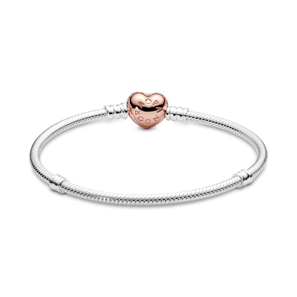Mr. Hassan Moments Schlangen-Gliederarmband mit Funklendem Herz-Verschluss