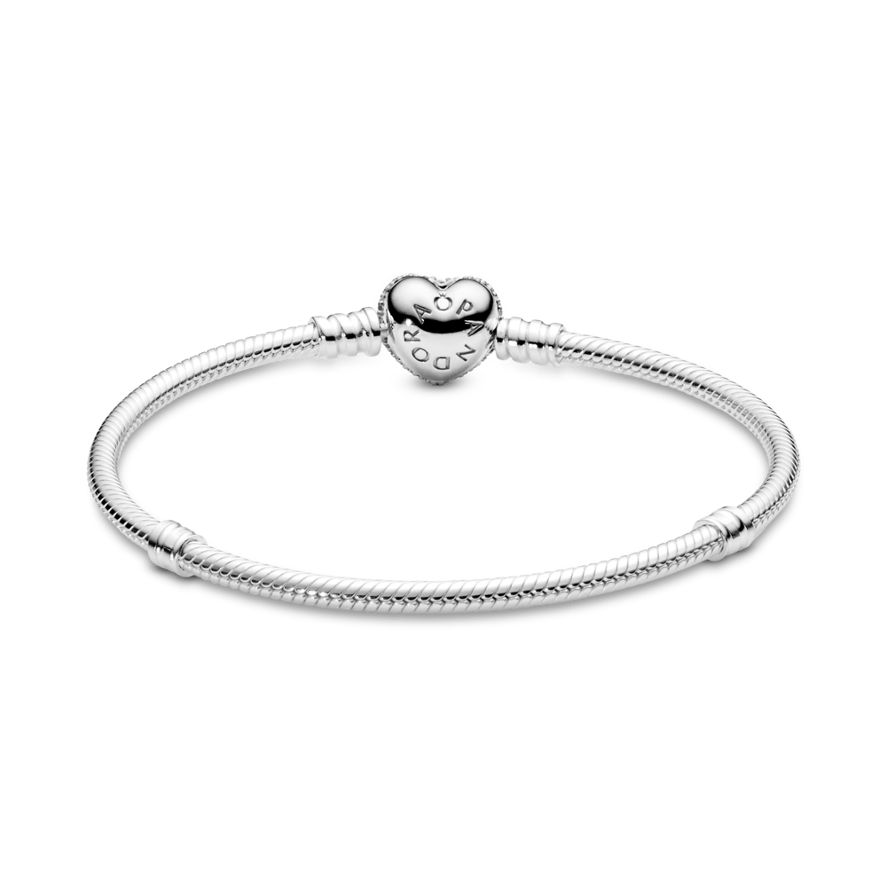 Mr. Hassan Moments Schlangen-Gliederarmband mit Funklendem Herz-Verschluss